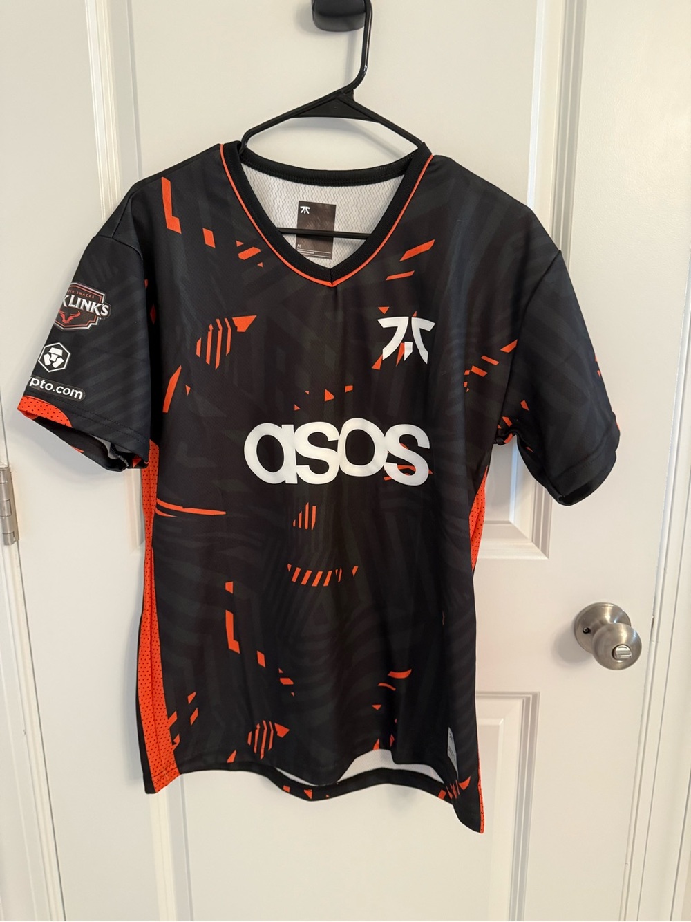 ASOS Black and Orange Men's Jersey Shirt